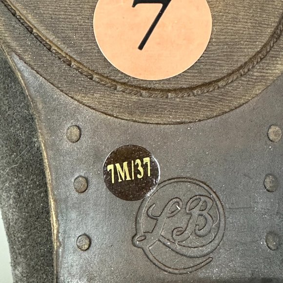 LUCKY BRAND Leather Suede Ankle Boots Booties Women's Size 7M - Picture 12 of 14